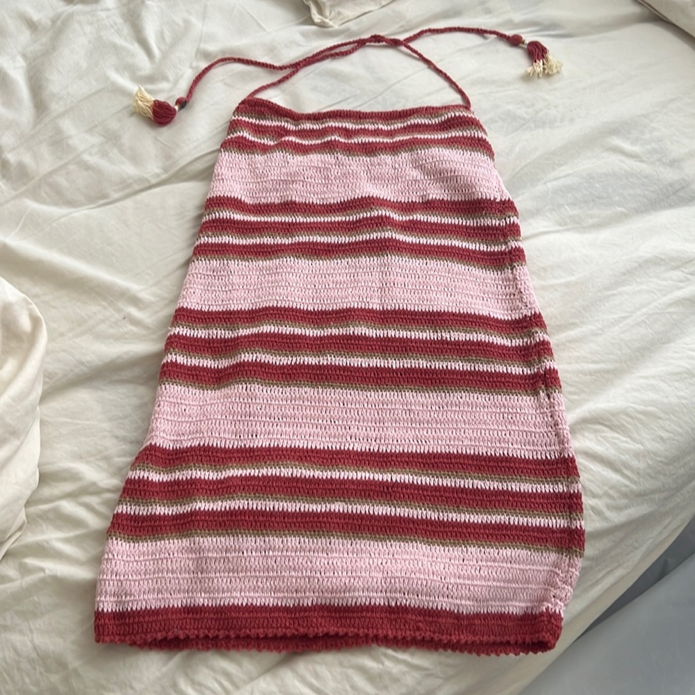 Crochet tie dress